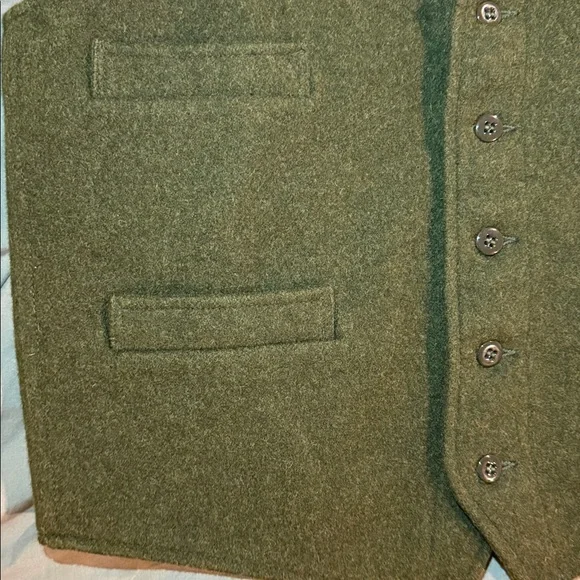 Vintage Filson Mackinaw Wool Western Vest (xl, dark green) - Picture 5 of 13